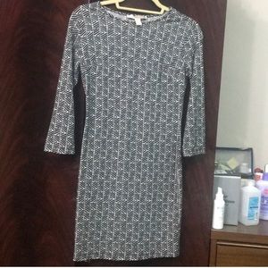 Forever 21 Black &White Long-Sleeved Dress. Size S
